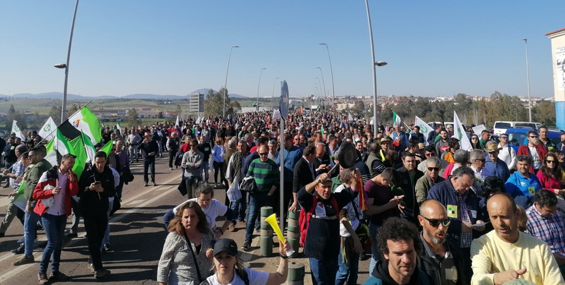 Miles de agricultores se dirigen ya a Presidencia a pedir explicaciones a Vara