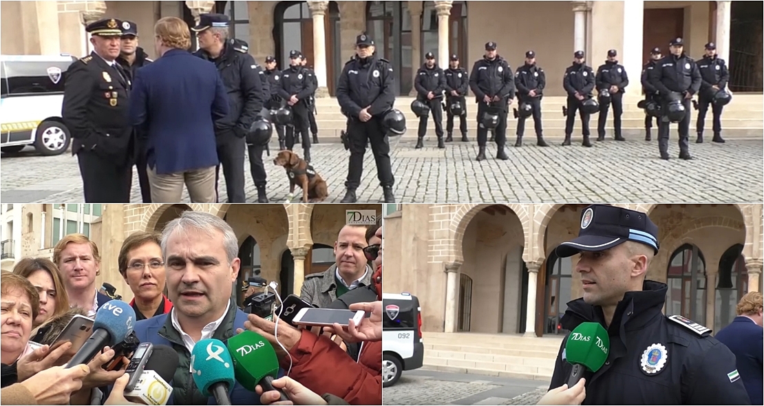 Presentación oficial de la Unidad de Intervención Policial Giapol en Badajoz
