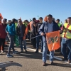 Al grito de “El campo unido, jamás será vencido” en Almendralejo