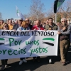 Gran cantidad de mujeres reivindicando el campo extremeño