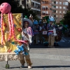 Espectaculares estandartes en el Gran Desfile de Comparsas del Carnaval de Badajoz