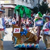 Espectaculares estandartes en el Gran Desfile de Comparsas del Carnaval de Badajoz