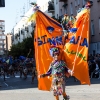 Espectaculares estandartes en el Gran Desfile de Comparsas del Carnaval de Badajoz