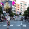 Espectaculares estandartes en el Gran Desfile de Comparsas del Carnaval de Badajoz