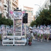 Espectaculares estandartes en el Gran Desfile de Comparsas del Carnaval de Badajoz