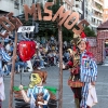 Espectaculares estandartes en el Gran Desfile de Comparsas del Carnaval de Badajoz