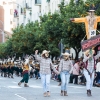 Espectaculares estandartes en el Gran Desfile de Comparsas del Carnaval de Badajoz