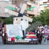 Espectaculares estandartes en el Gran Desfile de Comparsas del Carnaval de Badajoz