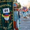 Espectaculares estandartes en el Gran Desfile de Comparsas del Carnaval de Badajoz