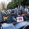 Espectaculares estandartes en el Gran Desfile de Comparsas del Carnaval de Badajoz