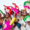 Artefactos y grupos menores añaden buen rollo al Gran Desfile de Comparsas del Carnaval de Badajoz