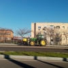 Gran cantidad de tractores comienzan a llegar a Badajoz capital