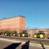 Gran cantidad de tractores comienzan a llegar a Badajoz capital