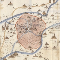 El plano de Guadalupe y los pueblos limítrofes que la rodean en 1820