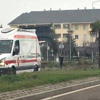 Herido un hombre en un accidente de tráfico en la avenida de Elvas (Badajoz)