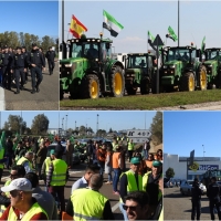 Impiden que los tractores lleguen a la Frontera de Caya