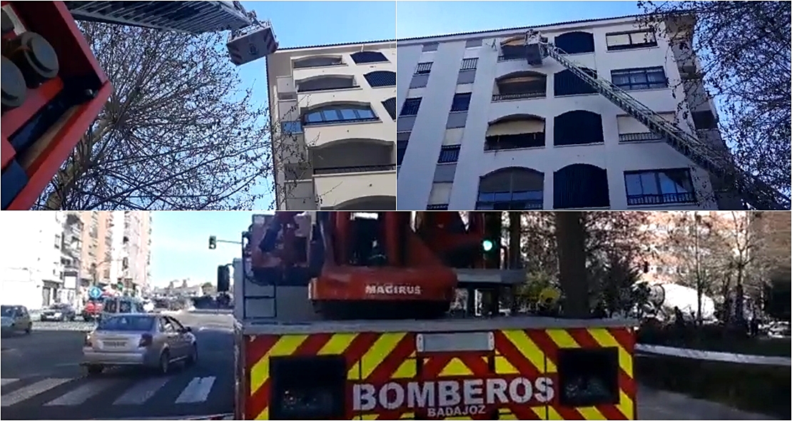 Los Bomberos de Badajoz rescatan el cadáver de un hombre en su domicilio