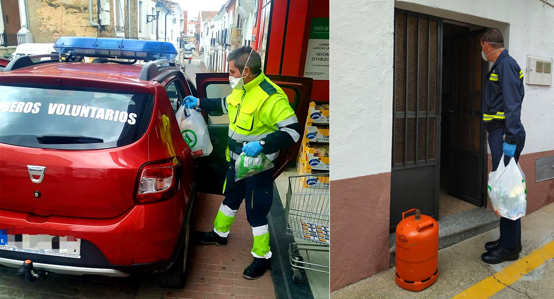 Bomberos voluntarios de San Vicente realizan servicios a domicilio