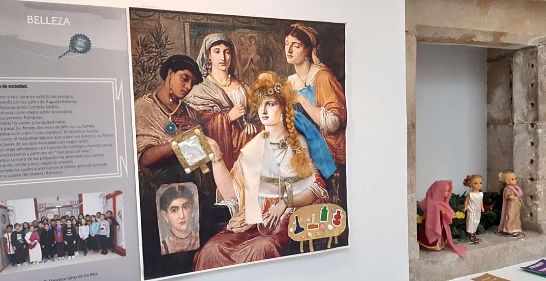 Escolares emeritenses crean una exposición sobre el mundo femenino en Roma