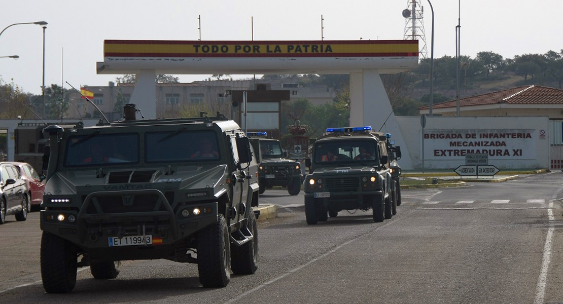 GALERÍA - Despliegue de la Brigada “Extremadura” XI