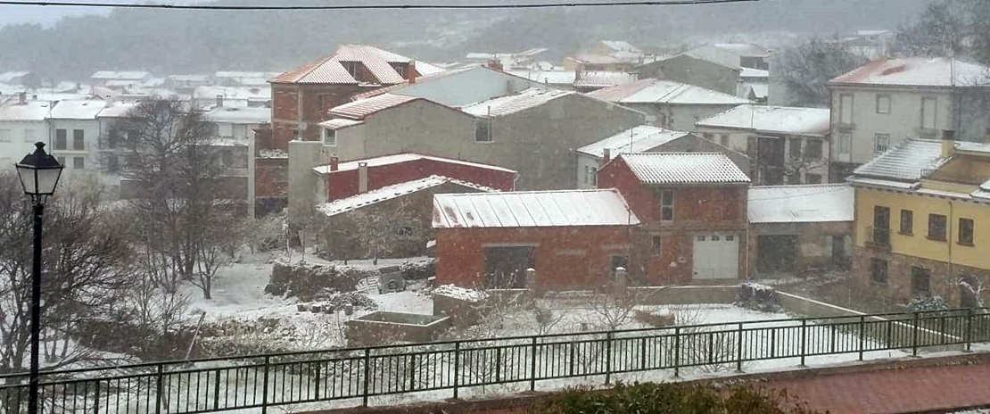 La nieve llega a Extremadura