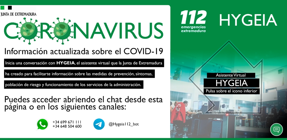 Extremadura ya dispone de un chat para dar respuestas sobre el COVID-19