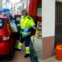 Bomberos voluntarios de San Vicente realizan servicios a domicilio