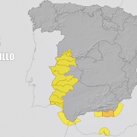 Activan la alerta amarilla en casi toda Extremadura por lluvias fuertes
