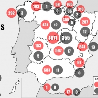 El mapa del Coronavirus a 17 de marzo