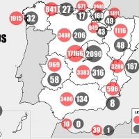 El mapa del Coronavirus a 26 de marzo