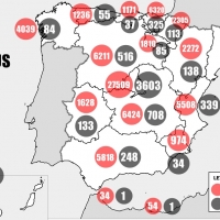 El mapa del Coronavirus a 31 de marzo