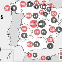 El mapa del Coronavirus a 18 de marzo