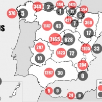 El mapa del Coronavirus a 20 de marzo