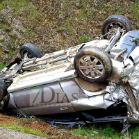 Accidente con atrapado en una carretera extremeña