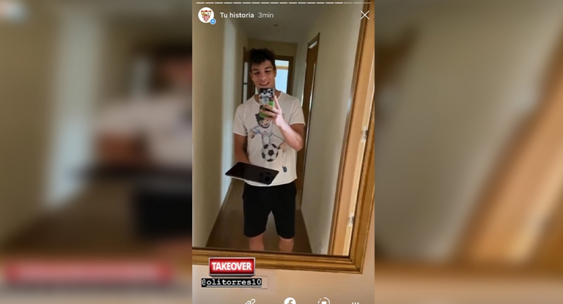 El extremeño Óliver Torres se adueña de las redes sociales del Sevilla FC