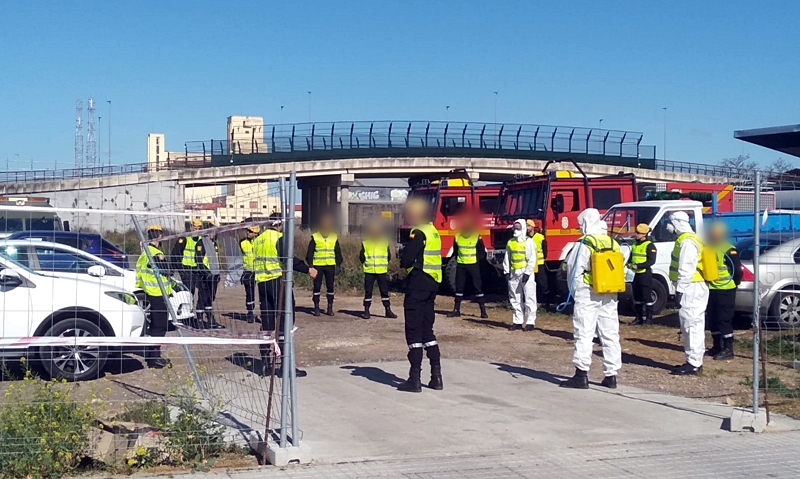 Desinfección de la Estación de Tren en Badajoz