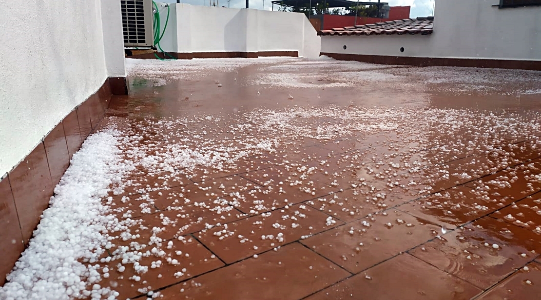 REPOR: Graniza en algunas zonas de Badajoz