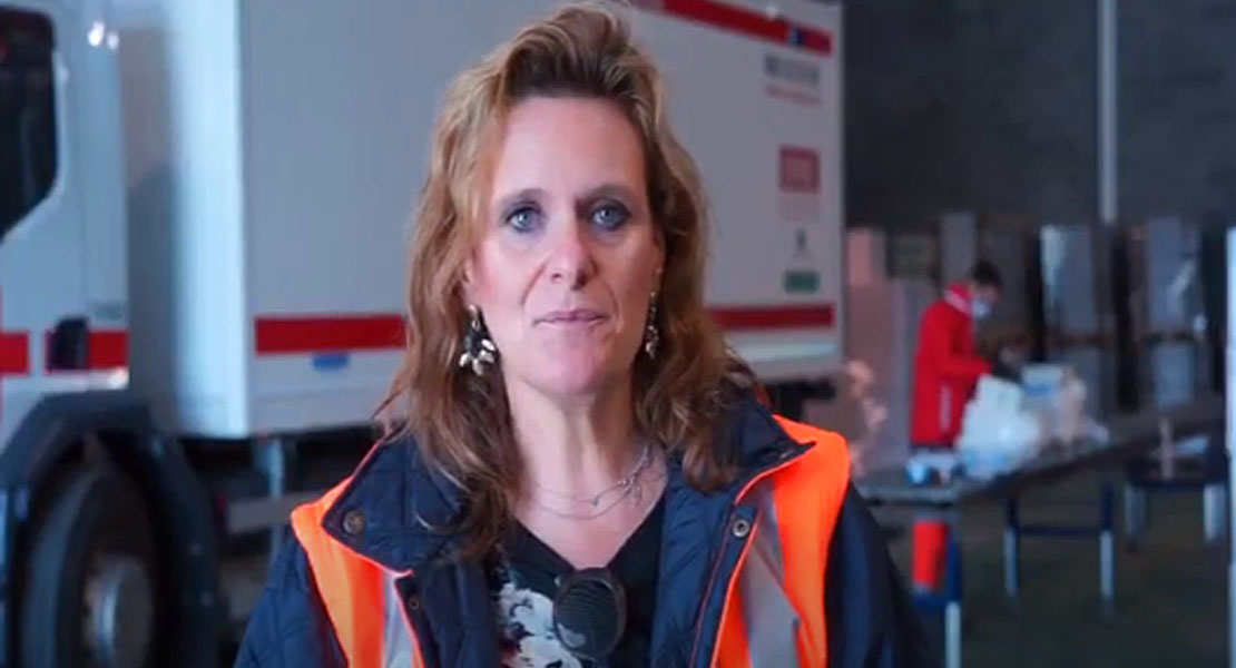 La delegada del Gobierno lanza un mensaje de apoyo y agradecimiento