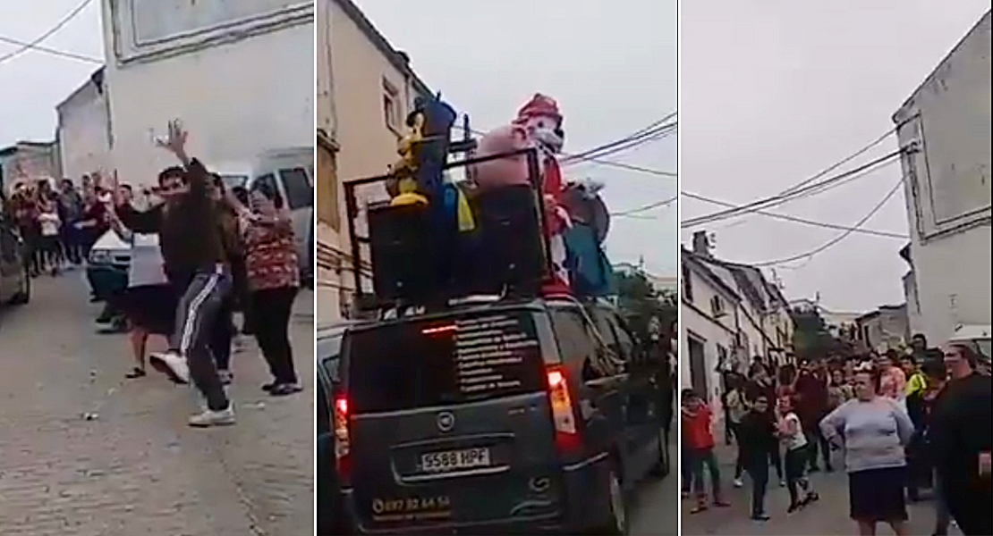 El barrio de un pueblo monta una fiesta en plena calle saltándose el confinamiento