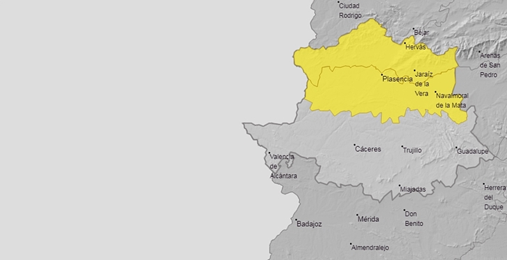 Activan ‘in extremis’ avisos para este viernes en comarcas del Norte, Tajo y Alagón