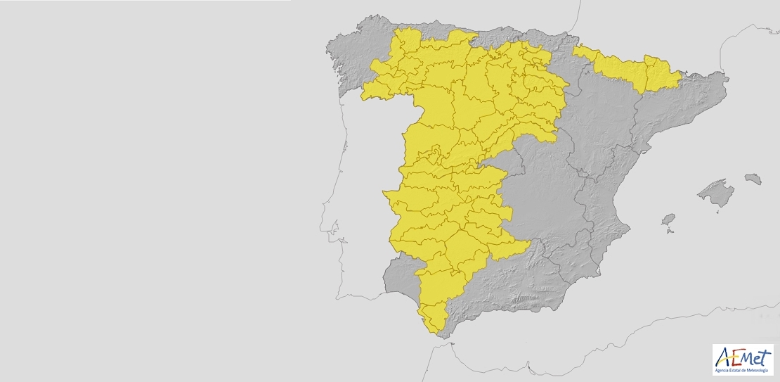 Amplían a toda Extremadura los avisos por fuertes tormentas