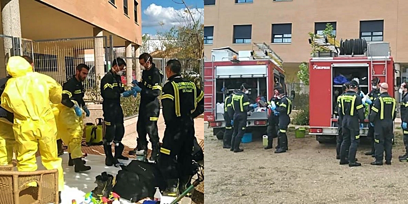 Desinfección de 52 residencias de mayores en Extremadura