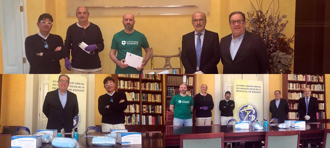Colegio de Farmacéuticos - Donación de 2000 mascarillas y material para combatir el COVID