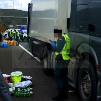 Interceptan un camión cargado de hachís y un millón de euros