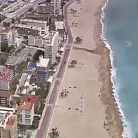 VÍDEO - Insólita imagen aérea de una de las ciudades más transitadas de España