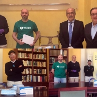 Donación de 2.000 mascarillas y material para combatir el COVID