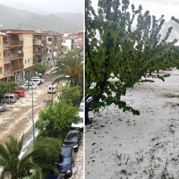 Las tormentas y el granizo se ceban con el Valle del Jerte