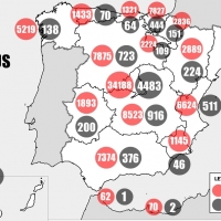 El mapa del Coronavirus a 3 de abril