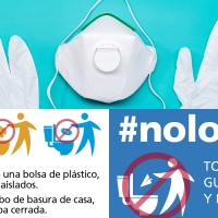 Campaña "NoLoTires"- Guantes, mascarillas o toallitas nunca al inodoro