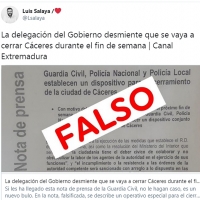 La Guardia Civil niega que Cáceres capital vaya a cerrarse a cal y canto